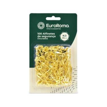 Imagem de Alfinete Seguranca Dourado 100pc N.3 - EuroRoma, Unico