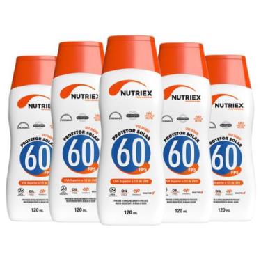 Imagem de Kit 5 Protetor Solar Fps 60 Corporal Nutriex 120ml