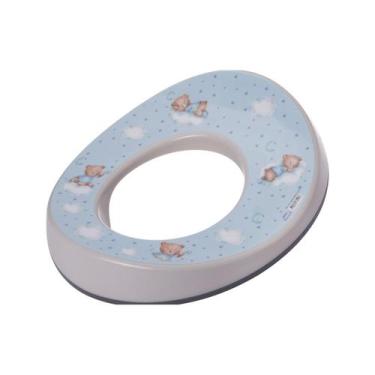 Imagem de Assento Infantil Redutor Sanitário Com Borracha Plasútil, URSO AZUL