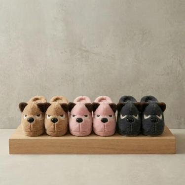 Imagem de Pantufa Bulldog Bravo Pelúcia Unissex 35 Ao 42 - Jady Shop, Rosa, 39 B