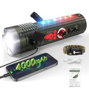 Imagem de Rádio de Emergência Emgykit com Manivela AM/FM/SW Bluetooth 4000mAh