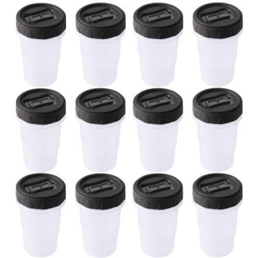 Imagem de Pote de plástico Clic rosca porta temperos 90ml preto com 12 unidades 