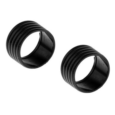 Imagem de Fancyes 2pcs Raquete de Tênis de Badminton Alça Fixe Anel de Proteção Banda Overgrip - Preto