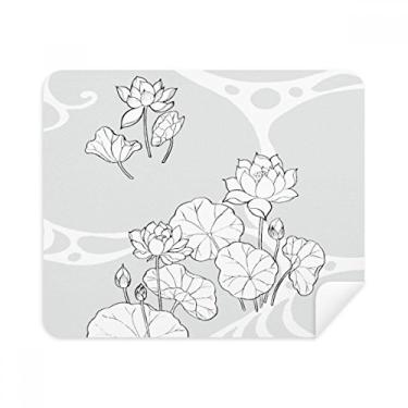 Imagem de Pano de limpeza de tela Lotus Flower River Flower 2 peças de tecido de camurça