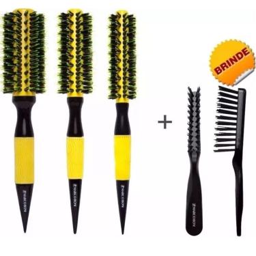 Imagem de Kit Escovas Térmicas Ceramicas Pmg E Limpador - Marco Boni