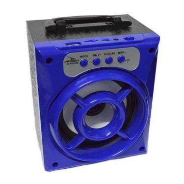 Imagem de Caixa Som Portátil Bluetooth Mp3 Pen Drive Radio Fm Auxiliar