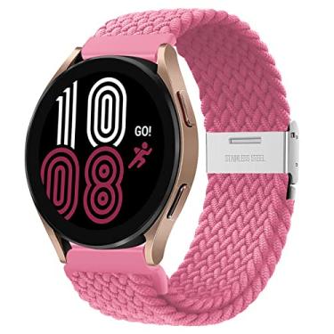 Imagem de Loop Solo trançado compatível com Samsung Galaxy Watch 3 45 mm/Galaxy Watch 46 mm/Gear S3 Frontier Classic para Huawei Watch 2 Classic/3/3 pro/GT/2/3 Pulseira de tecido de nylon ajustável 22 mm