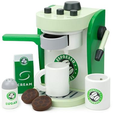 Imagem de Imagination Generation Espresso Express Coffee Maker Playset, with 2 Cups, 2 Pods, 1 Portafilter, 1 Coffee Maker, Cream & Sugar (8 Pcs)