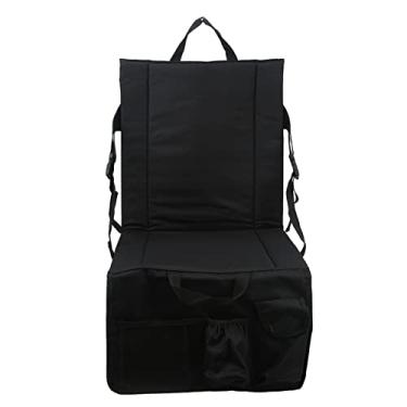 Imagem de Assentos de estádio para cadeira de estádio de arquibancada, almofada ao ar livre portátil dobrável com encosto para churrasco de piquenique de praia de areia