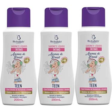 Imagem de Kit 3 Sabonete Líquido Íntimo Teen 200ml Bio Instinto