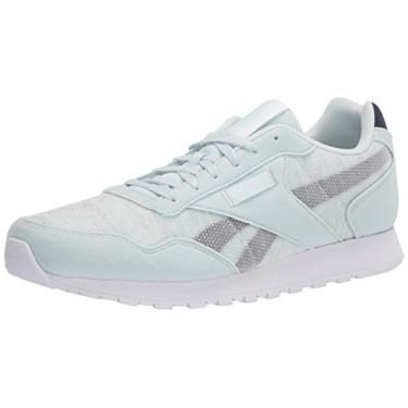 Imagem de Reebok Tênis masculino clássico Harman Run, Giz/azul marinho/branco, 12