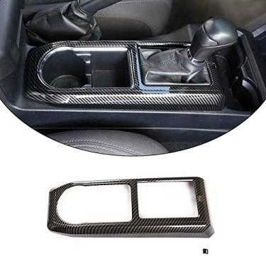 Imagem de TongSheng Adesivos para painel de engrenagens de controle de carro para acessórios Toyota Tacoma 2016 2017 2018 2019 2020 (fibra de carbono)