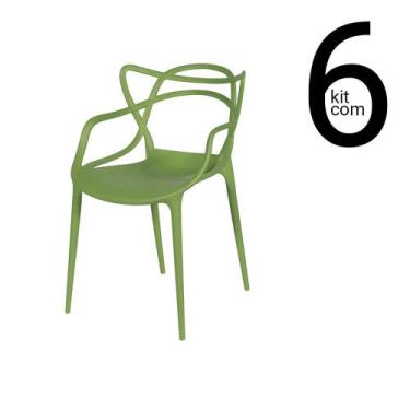 Imagem de Conjunto 6 Cadeiras Allegra - Verde - Ordesign