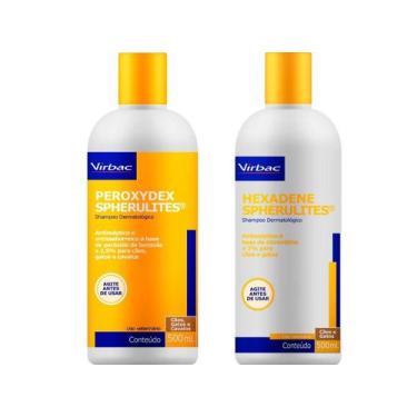 Imagem de Shampoo Peroxydex Spherulites 500ml + Shampoo Hexadene 500ml - Virbac