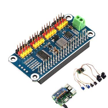 Imagem de MakerFocus PWM Servo Motor Driver IIC Módulo 16 Canais PWM Saídas Resolução de 12 Bits I2C Compatível com Raspberry Pi 5 4 3B+ 3B Zero/Zero W/Zero WH e Jetson Nano