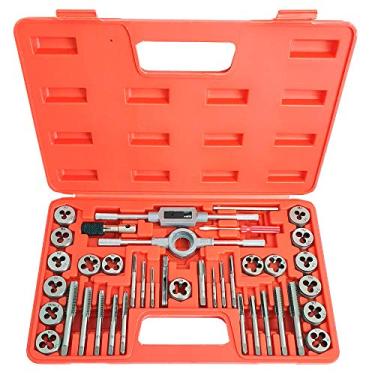 Imagem de Kit Macho E Tarraxa Para Rosqueamento + Maleta 40 Peças