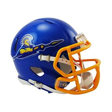 Imagem de Riddell Capacete Mini San Jose State Spartans Speed Azul e Branco Unissex-Adultos