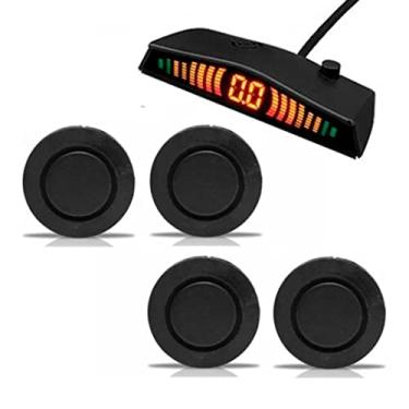 Imagem de Sensor de Estacionamento 4 Pontos, Emborrachado, E-Tech Imports, Car_Electronics, Preto Fosco