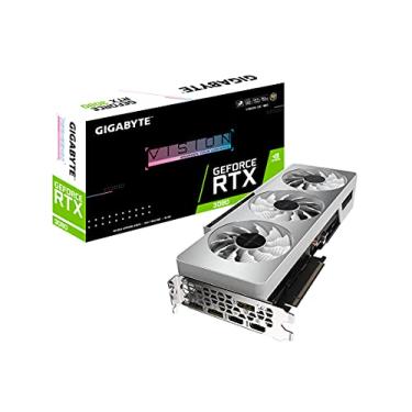 Imagem de GIGABYTE Placa de vídeo GeForce RTX 3080 Vision OC 10G (REV2.0), 3X ventiladores WINDFORCE LHR, 10GB 320-bit GDDR6X, GV-N3080VISION OC-10GD REV2.0