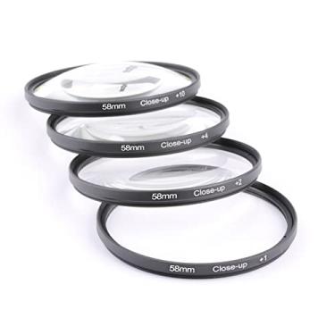 Imagem de MOOKEENONE Câmera DSLR 4 em 1 com filtro de perto, vidro óptico, alumínio, câmera digital, kit de filtro de lente macro para Nikon para Pentax para Sony