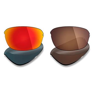 Imagem de Mryok 2 pares de lentes polarizadas de substituição para óculos de sol Oakley Half Wire 2.0 – Opções