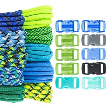 Imagem de Craft County 550 Paracord Combo Kit de artesanato com fivelas (litoral)