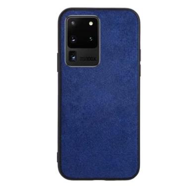 Imagem de BELTBE Capa de telefone macia multifuncional de material TPU de lã fina e leve anti-queda cor sólida para Samsung Galaxy S22 S20 S21 Ultra S10 S9 S8 Plus FE S10E Lite capa traseira (azul, S20 Plus)