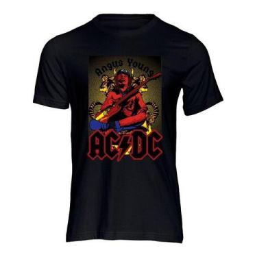 Imagem de Camiseta Ac Dc Angus Young Camisa Masculina Banda Rock  - Personalizad