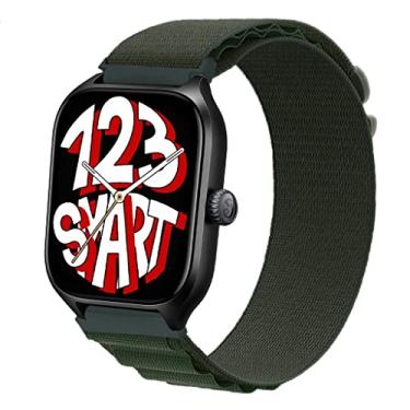 Imagem de Pulseira de Nylon com Presilha para GTS A1914 GTS2 mini A2018 GTS2 1969 GTS 2e A2021 GTS 3 A2035 Bip 3 A2172 GTS 4 A2168 GTS 4 mini A2176 Marca 123smart - Verde