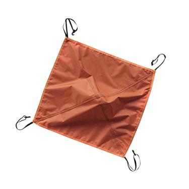 Imagem de Almencla Capas de tenda Dome Capa de chuva Capas de encerado Proteção solar portátil Tendas de praia dobráveis Cobertura superior para pesca, mochilão, ao ar livre, caminhadas, laranja 56x56cm