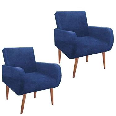 Imagem de KIT POLTRONA NINA -LIZ COR AZUL MARINHO