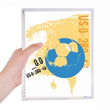 Imagem de Caderno de futebol americano americano com folhas soltas e diário recarregável, artigos de papelaria