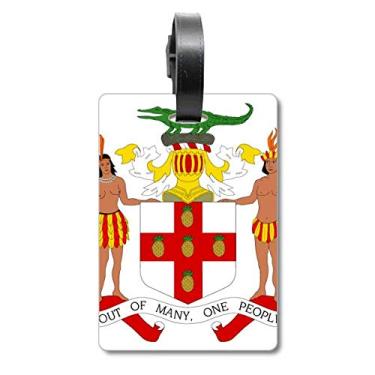Imagem de Jamaica North America Nacional Emblema Bolsa de Mala Etiqueta Cartão de Bagagem Scutcheon Etiqueta