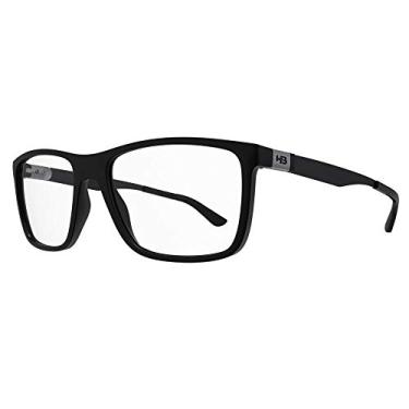 Imagem de Óculos de Grau Hb Duotech 93138/52 Preto Fosco