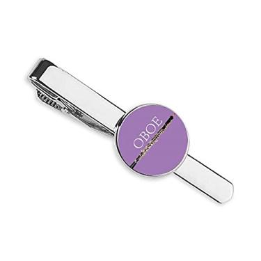 Imagem de Music Classical Instrument Oboé Gravata com clipe de gravata para presente Homem de negócios