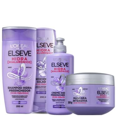Imagem de Kit Elseve L'Oréal Paris Hidra Hialurônico Completo (4 Produtos)