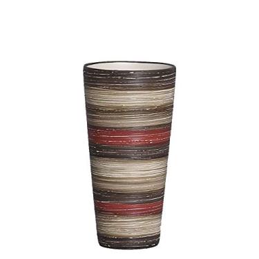 Imagem de Joelma Decorações Vaso Firenze G Decoração Cerâmica Vermelho e Marrom Terracota