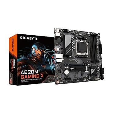 Imagem de GIGABYTE Placa-mãe A620M Gaming X AMD A620 Micro ATX com DDR5, PCIe 4.0, USB 3.2 Gen1x2 Type-C, garantia de 5 anos