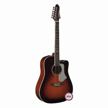 Imagem de Violão eletroacústico Dreadnought cutaway aço Honey burst SWELL EQ Collection Series Tagima