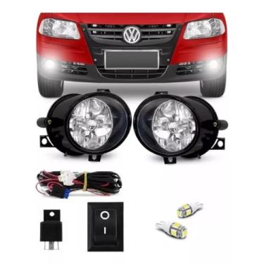 Imagem de Kit Farol Milha Gol Parati Saveiro G4 2005 A 2008 + Cortesia