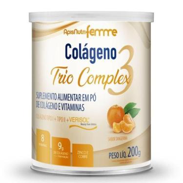Imagem de Colágeno Trio Complex Tipo 1 2 E Verisol 200G Tangerina Apisnutri