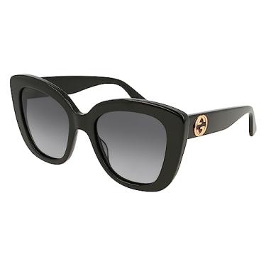 Imagem de Óculos de sol Gucci GG0327S 001 preto GG0327S olho de gato categoria 3 tamanho 52 mm