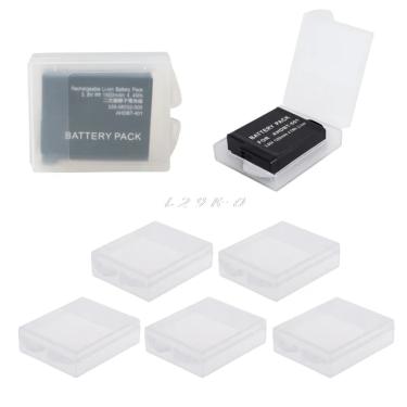 Imagem de Capa transparente para gopro hero 5/hero 4  5 peças  caixa de armazenamento de bateria  acessórios