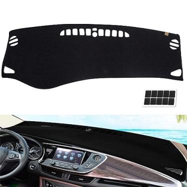 Imagem de KEYOOG Capa de painel para painel de instrumentos adequada para Bu-ick Envision 2020-2016 (sem modelos HUD e buzina central), tapete antirreflexo, protetor solar antiderrapante (preto)