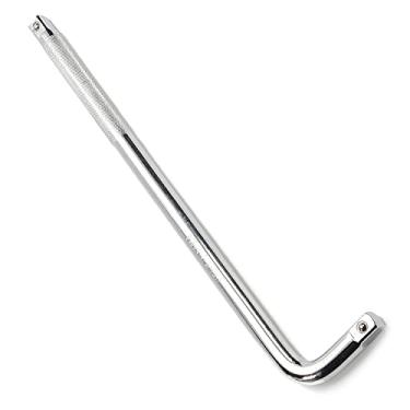 Imagem de Utoolmart Disjuntor de soquete, barra de extensão deslizante de soquete de 1/5.1 cm, chave de barra de extensão em forma de L de 350 mm, CR-V, prata, 1 peça