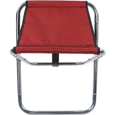 Imagem de Tamborete dobrável telescópico tamborete de acampamento, tamborete dobrável portátil do rolamento de carga 150kg à prova de rasgo para viagens ao ar livre, rood