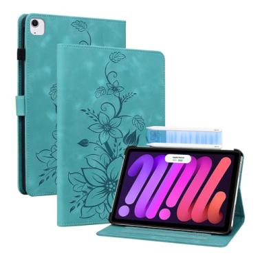 Imagem de KEFBWAO Capa para iPad Air de 11 polegadas M2 2024, iPad Air 6ª geração/iPad Air 5ª geração 2022/Air 4ª 2020 10,9 polegadas, ativar/hibernar automaticamente, compatível com Pencil Pro e Pencil