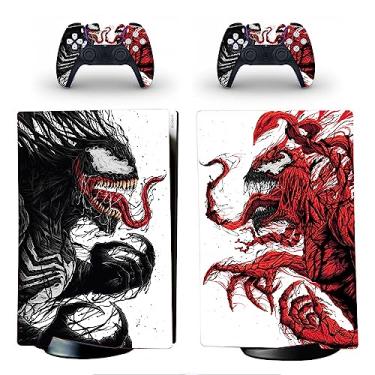 Imagem de Vanknight Standard Digital Console Decals Sticker Controllers Cover Super Hero Skin Compatible with PS5 Digital Console Aliens