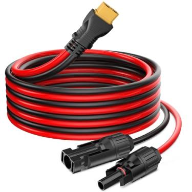 Imagem de Pixelman Plugue Solar XT60 10AWG 3m Vermelho para Ecoflow River/Deta e Estações de Energia Portáteis