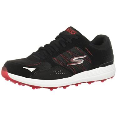 Imagem de Skechers Tênis de golfe masculino Go Golf Max, Lynx preto/vermelho, 11 Wide